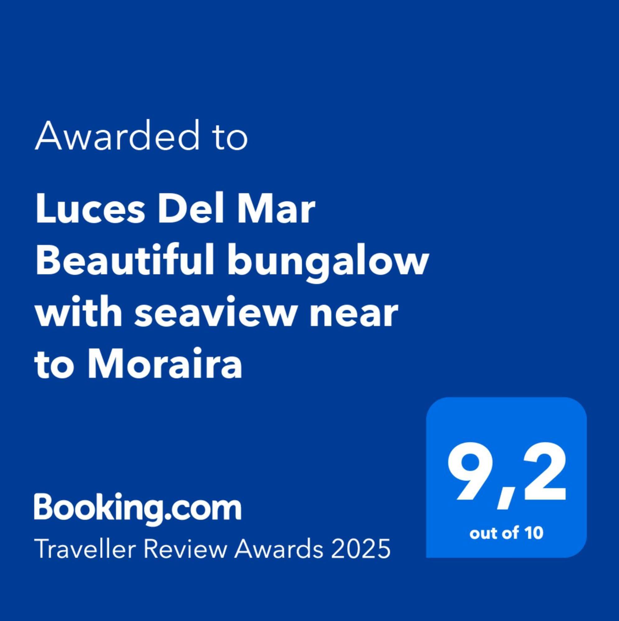 בניטאצ'ל Luces Del Mar Beautiful Bungalow With Seaview Near To Moraira מראה חיצוני תמונה
